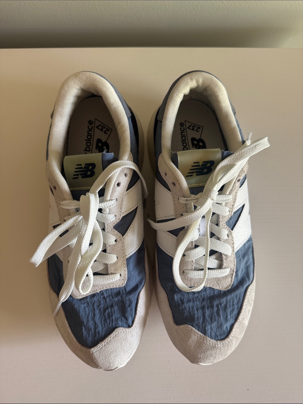 New Balance 237 Sneakers in Navy, Gray and White Retro - Picture 6 of 9